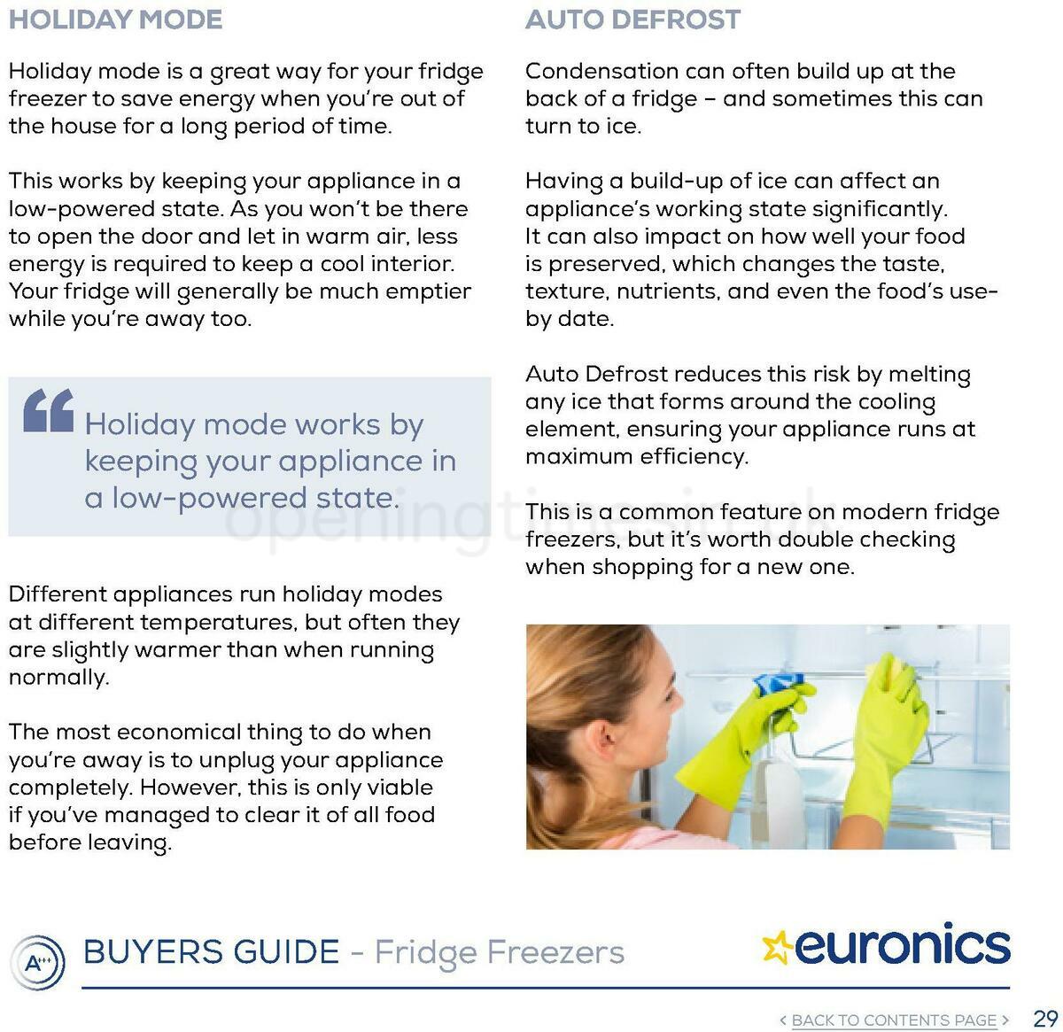 Euronics Fridge Freezers Buyers Guide Offers from 1 January