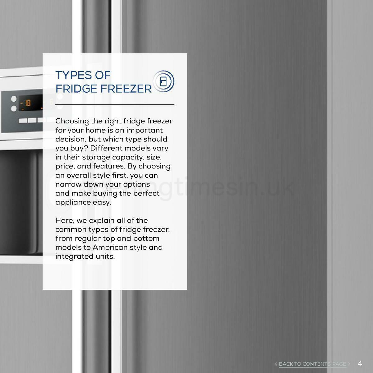 Euronics Fridge Freezers Buyers Guide Offers from 1 January