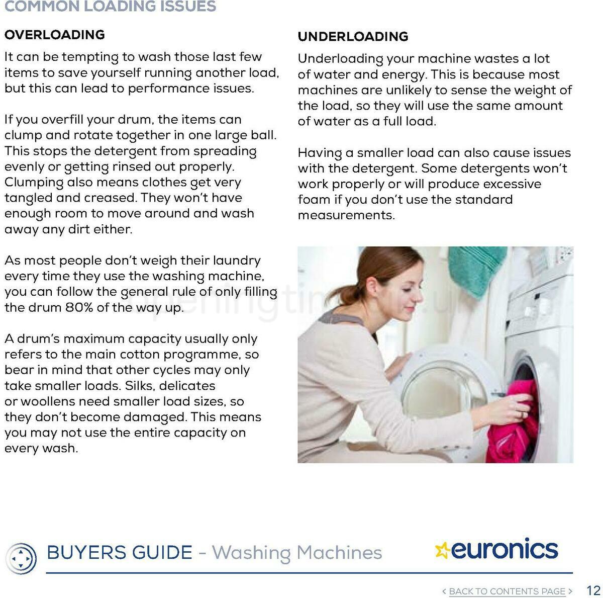 Euronics Washing Machines Buyers Guide Offers from 1 January