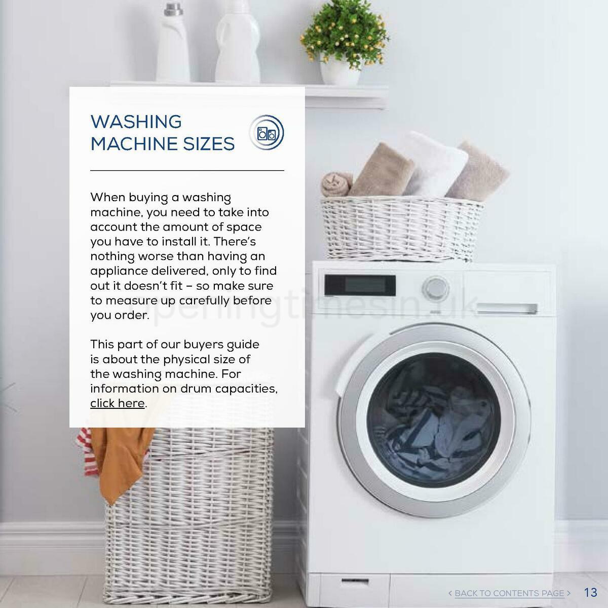 Euronics Washing Machines Buyers Guide Offers from 1 January