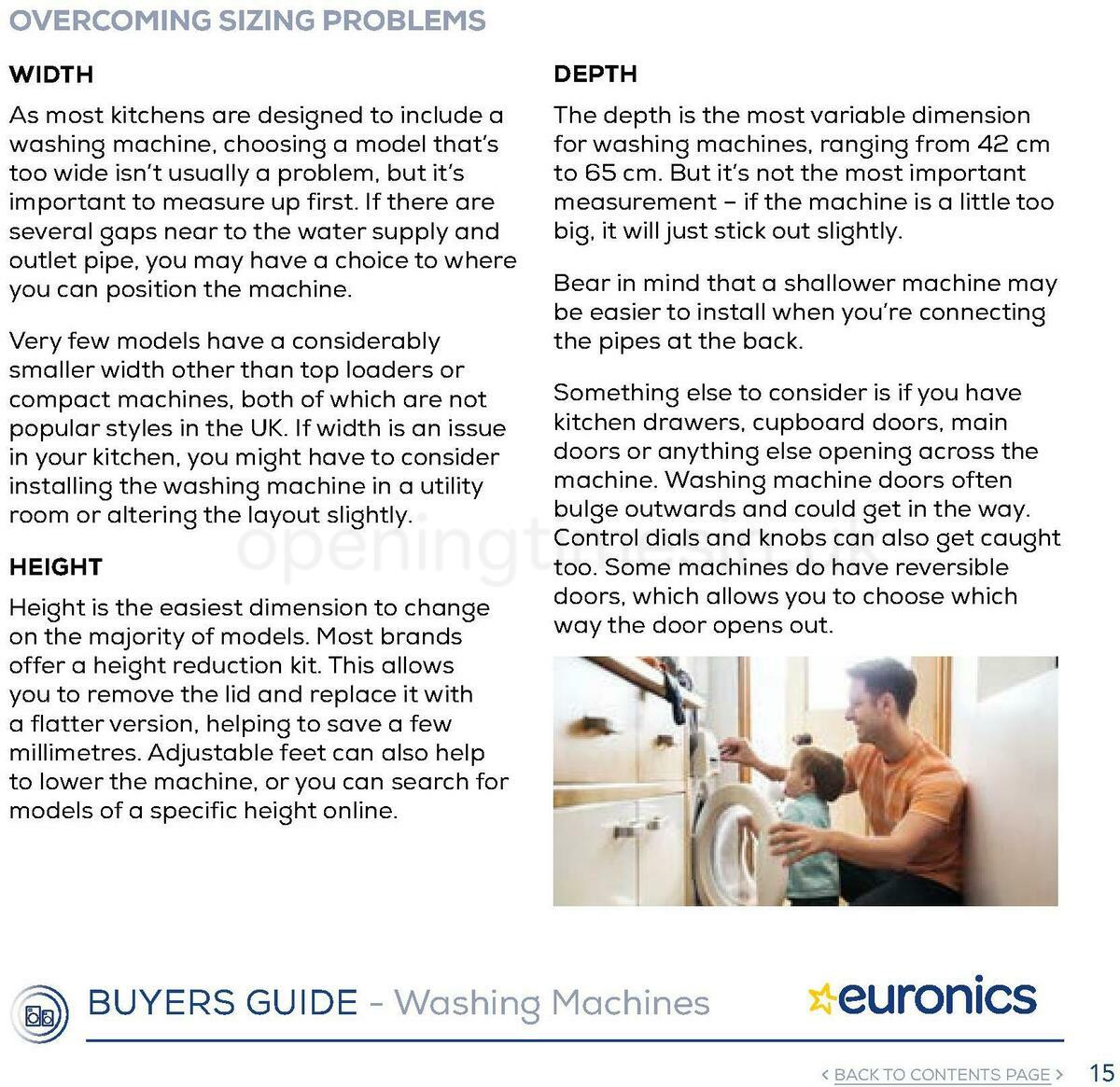 Euronics Washing Machines Buyers Guide Offers from 1 January