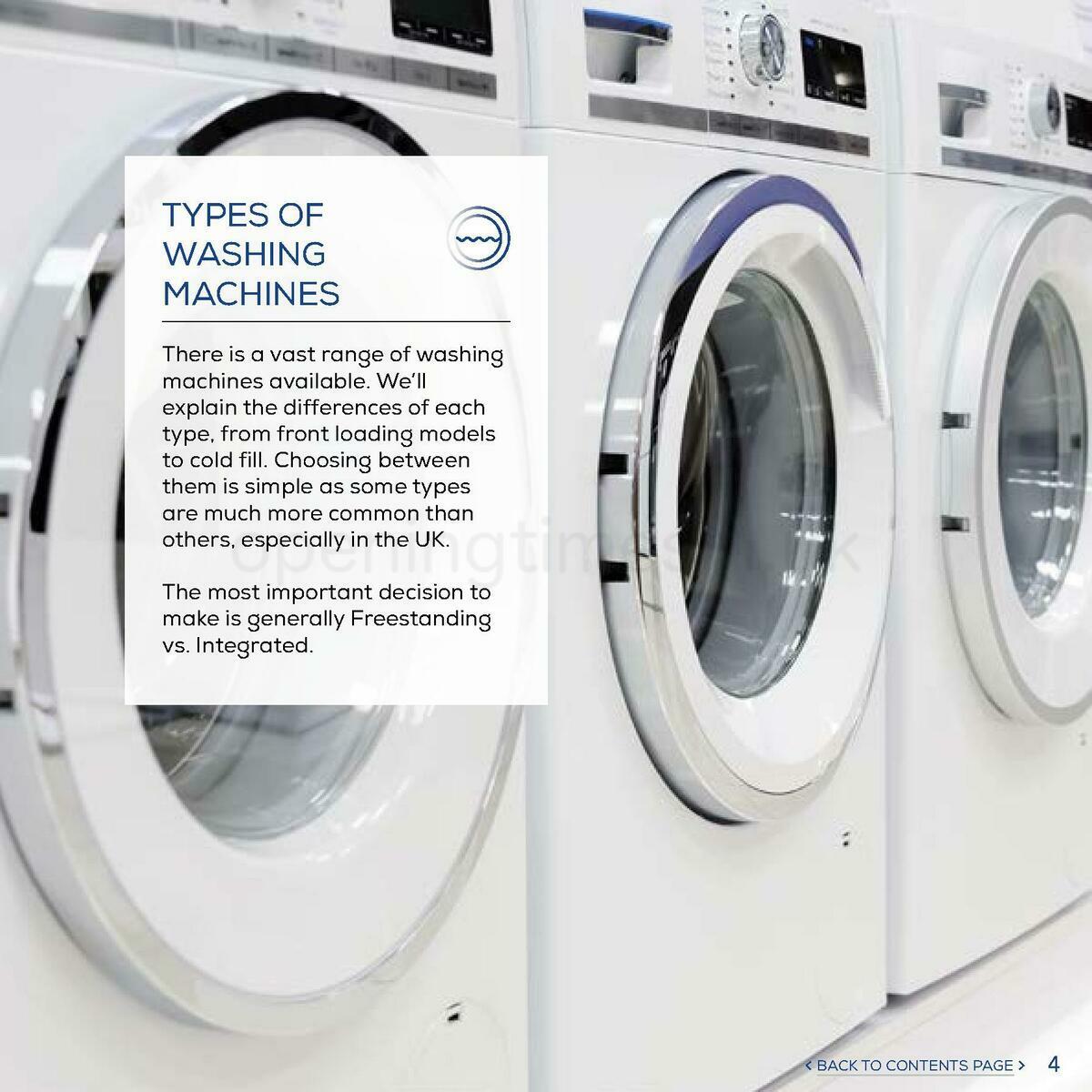 Euronics Washing Machines Buyers Guide Offers from 1 January