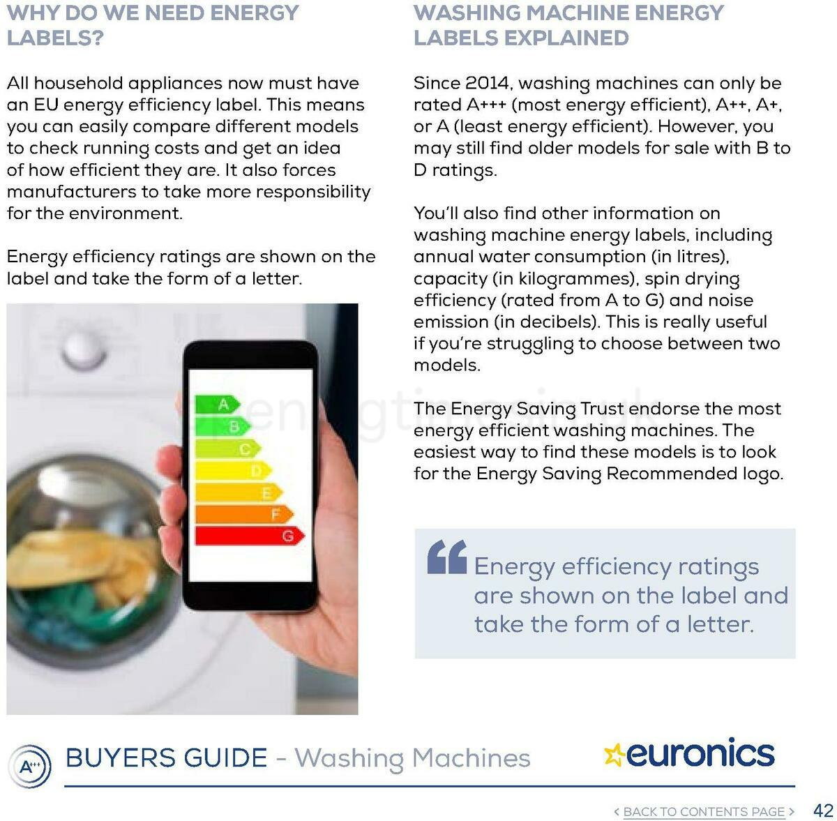 Euronics Washing Machines Buyers Guide Offers from 1 January