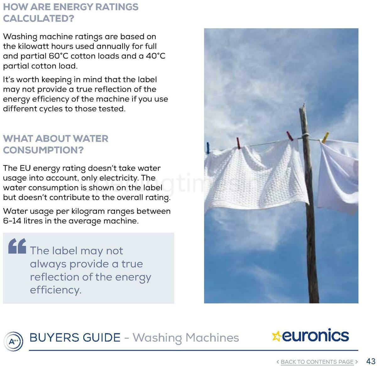 Euronics Washing Machines Buyers Guide Offers from 1 January