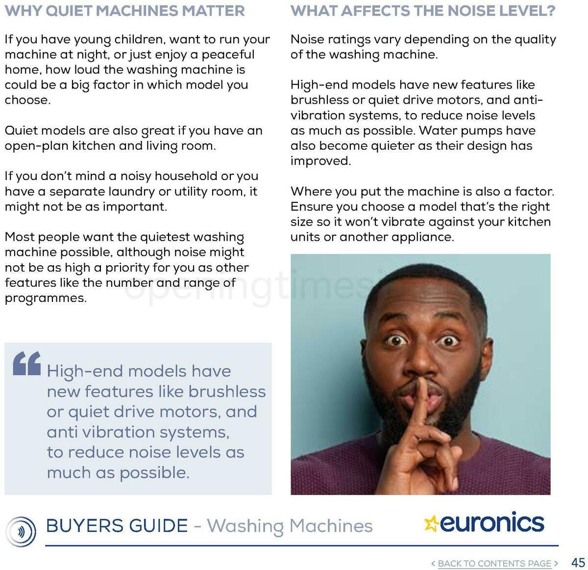 Euronics Washing Machines Buyers Guide Offers from 1 January