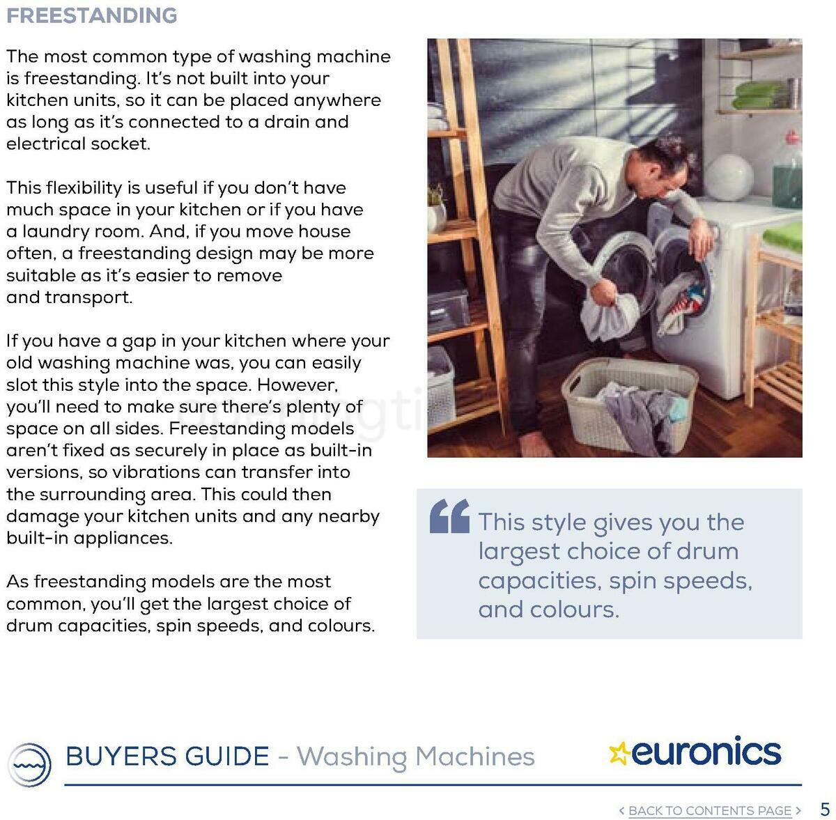 Euronics Washing Machines Buyers Guide Offers from 1 January