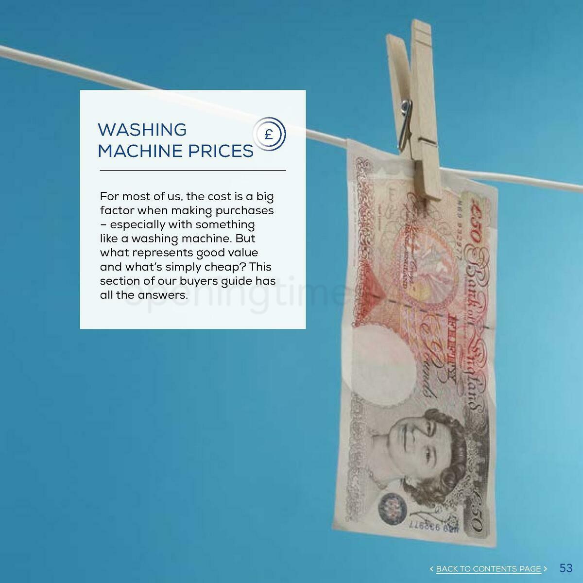 Euronics Washing Machines Buyers Guide Offers from 1 January