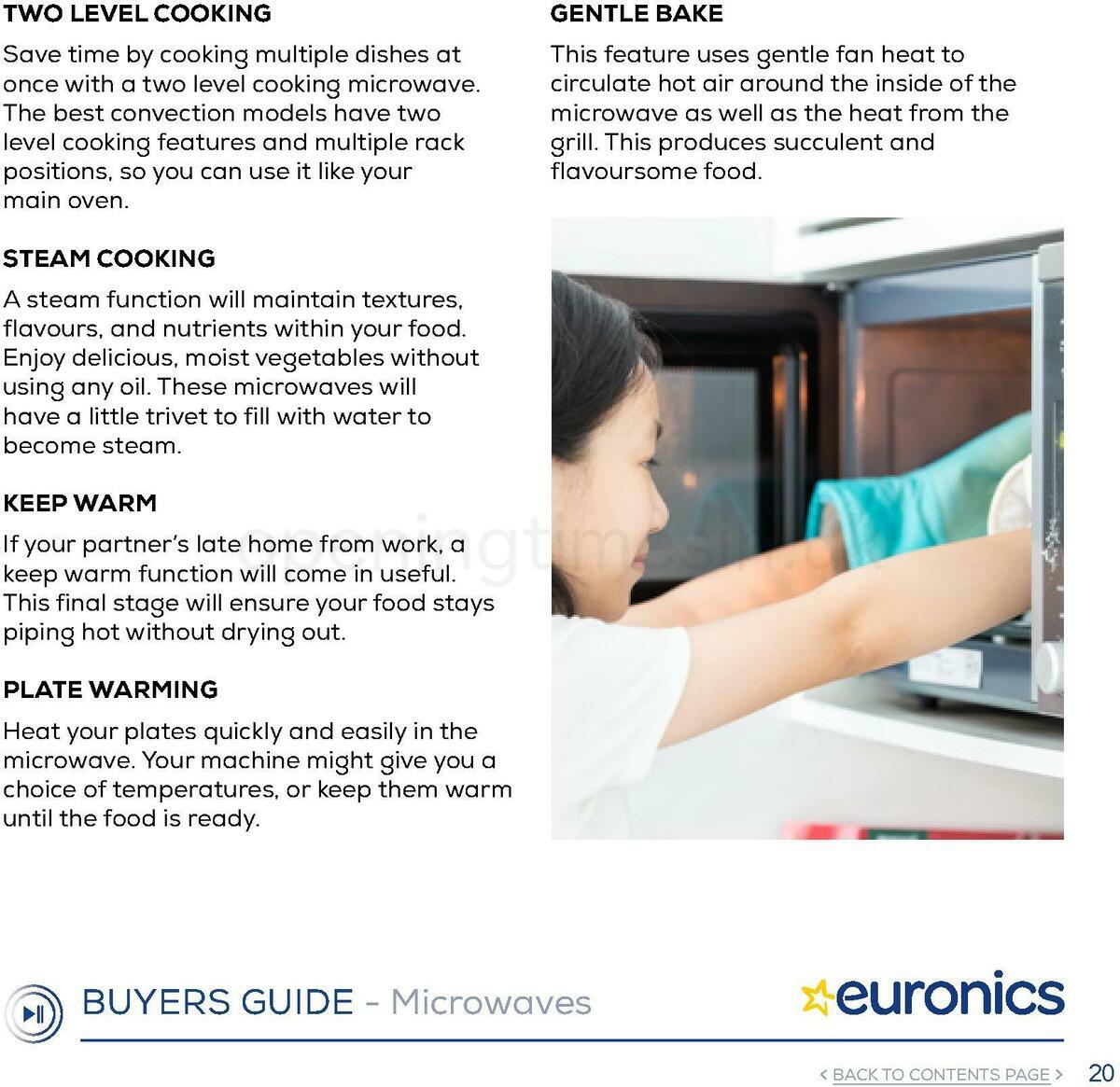 Euronics Microwaves Buyers Guide Offers from 1 October