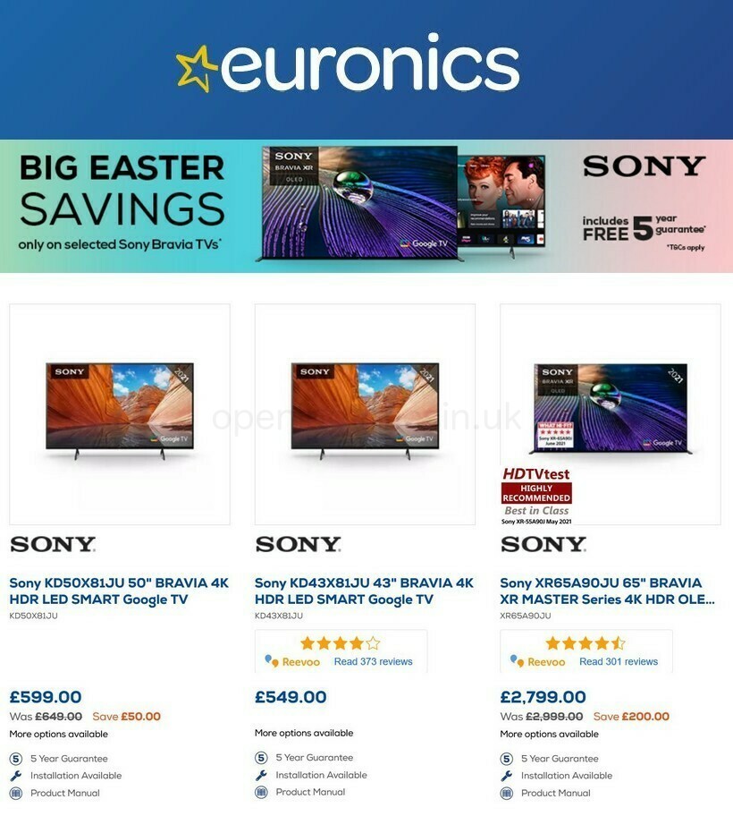 Euronics Offers from 1 April