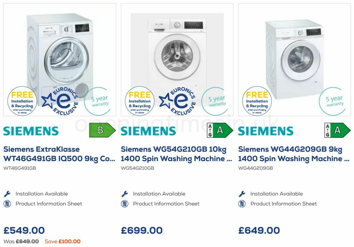 Euronics Offers from 1 March