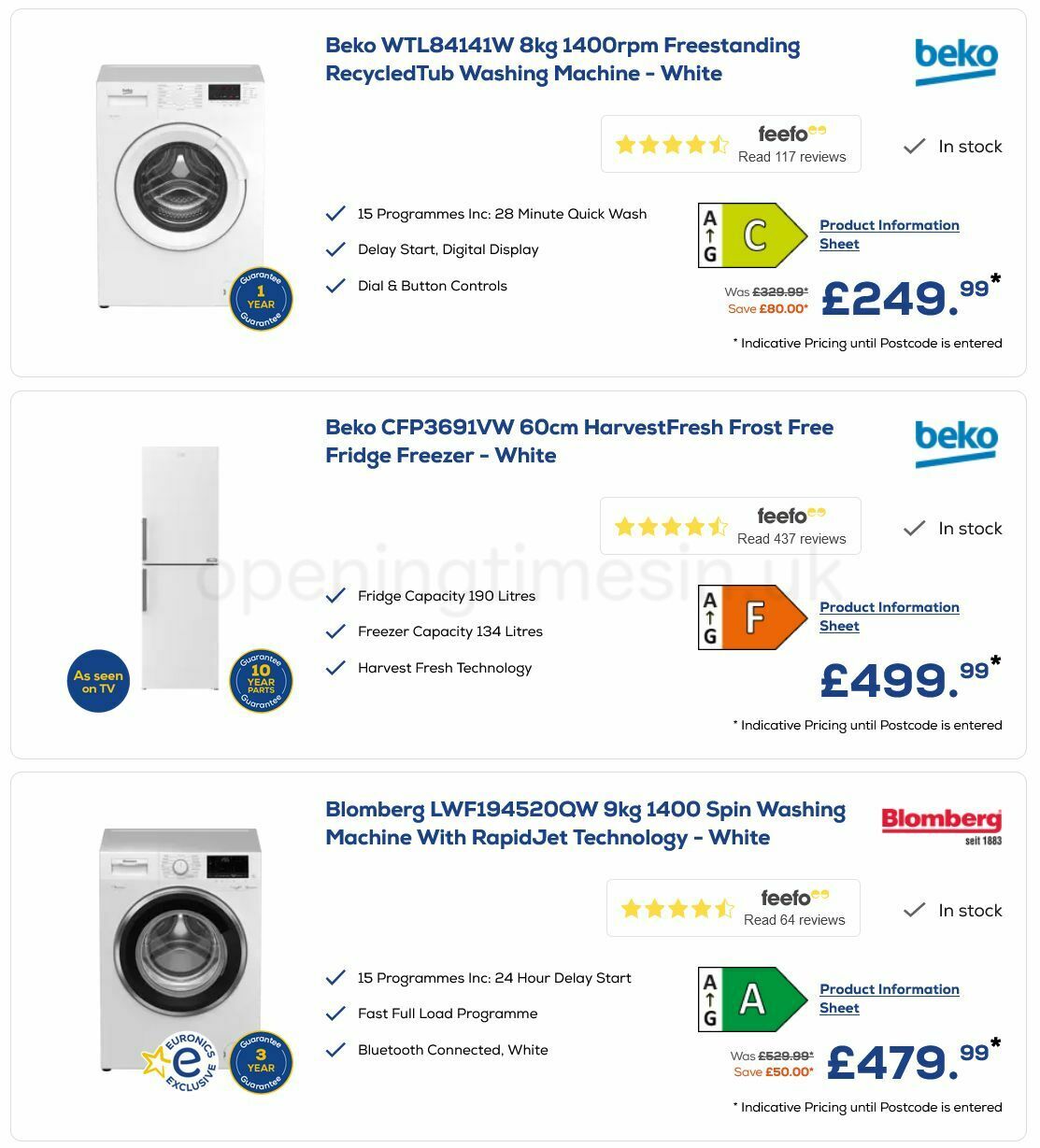 Euronics Offers from 1 June