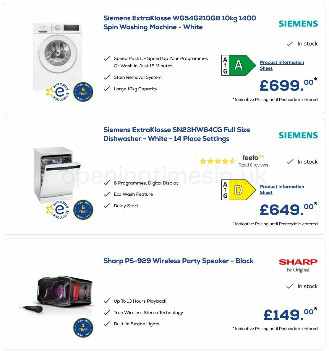 Euronics Offers from 1 June