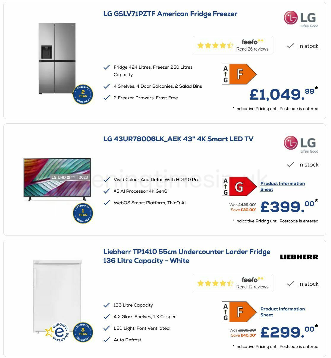 Euronics Offers from 1 June
