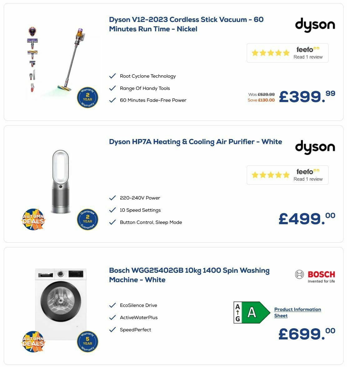 Euronics Offers from 11 September