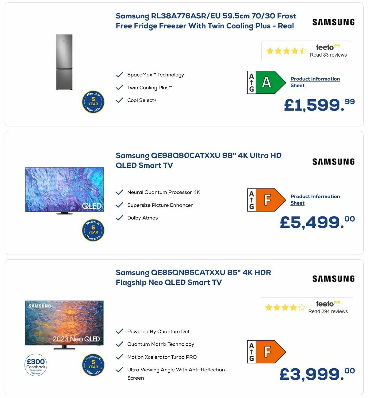 Euronics Offers from 1 December