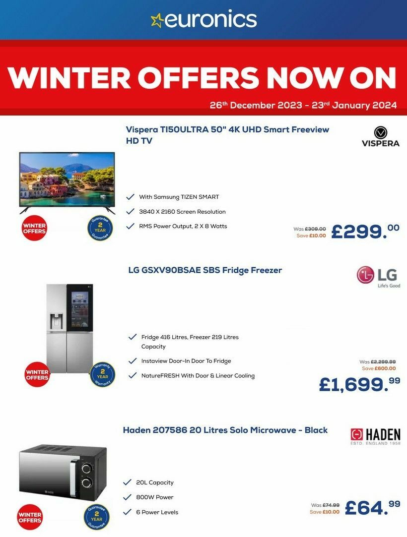 Euronics Offers from 26 December