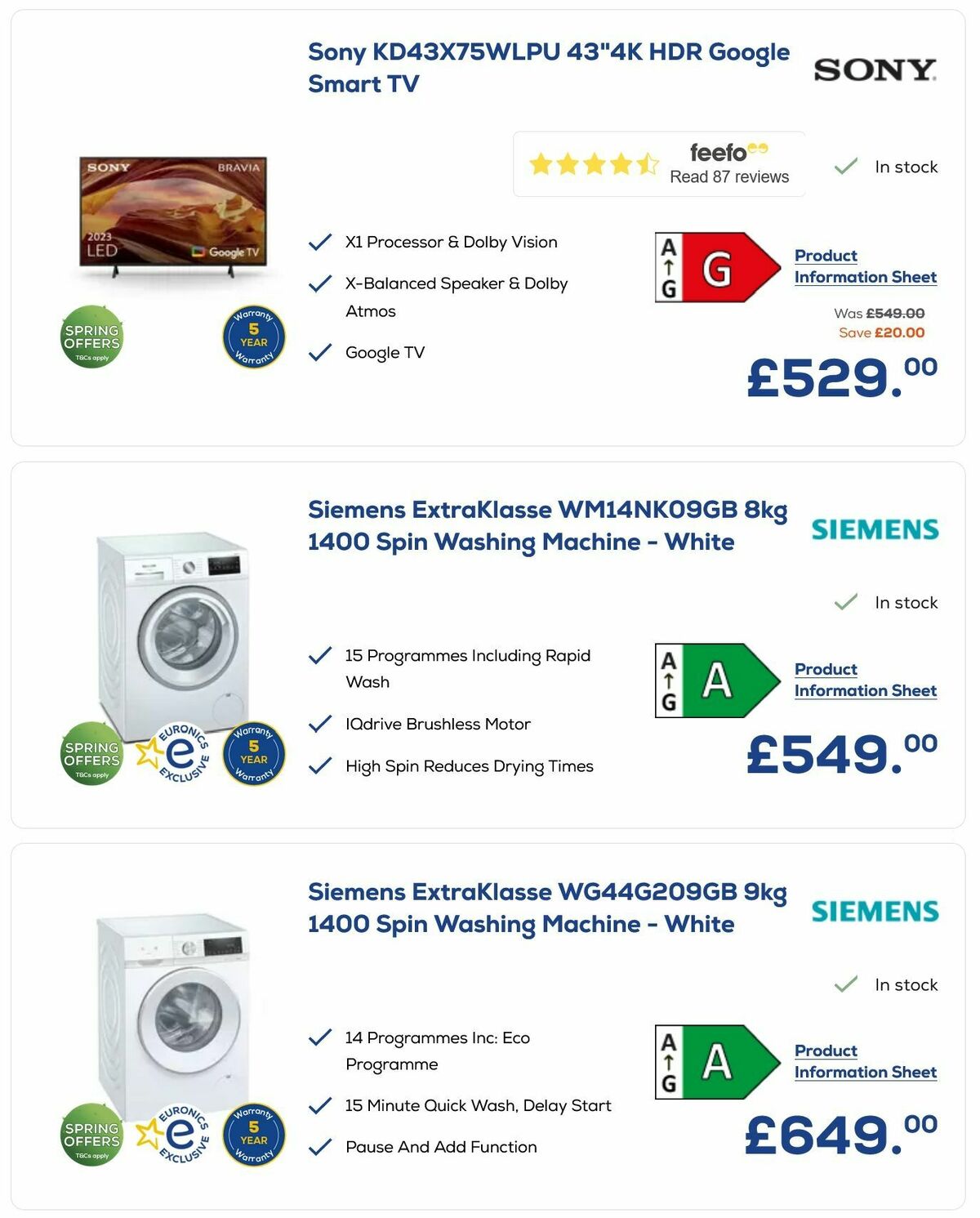 Euronics Offers from 20 March