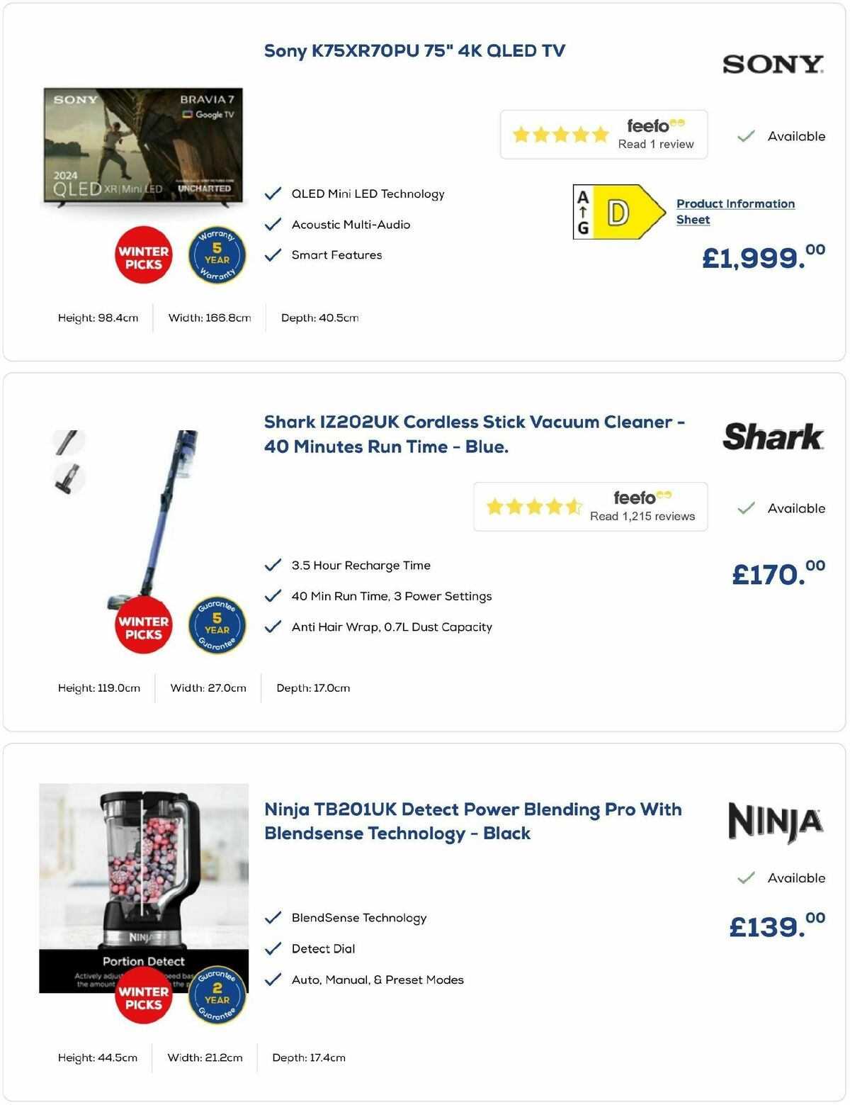 Euronics Offers from 27 December