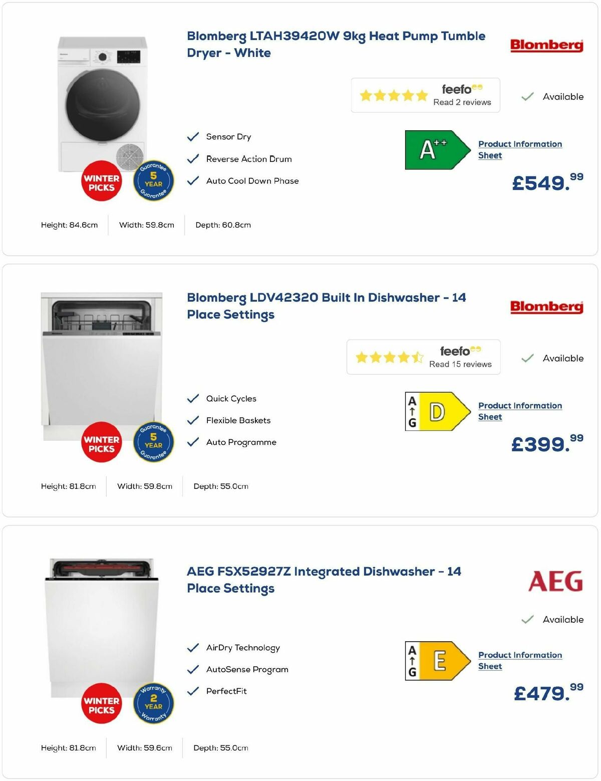 Euronics Offers from 27 December