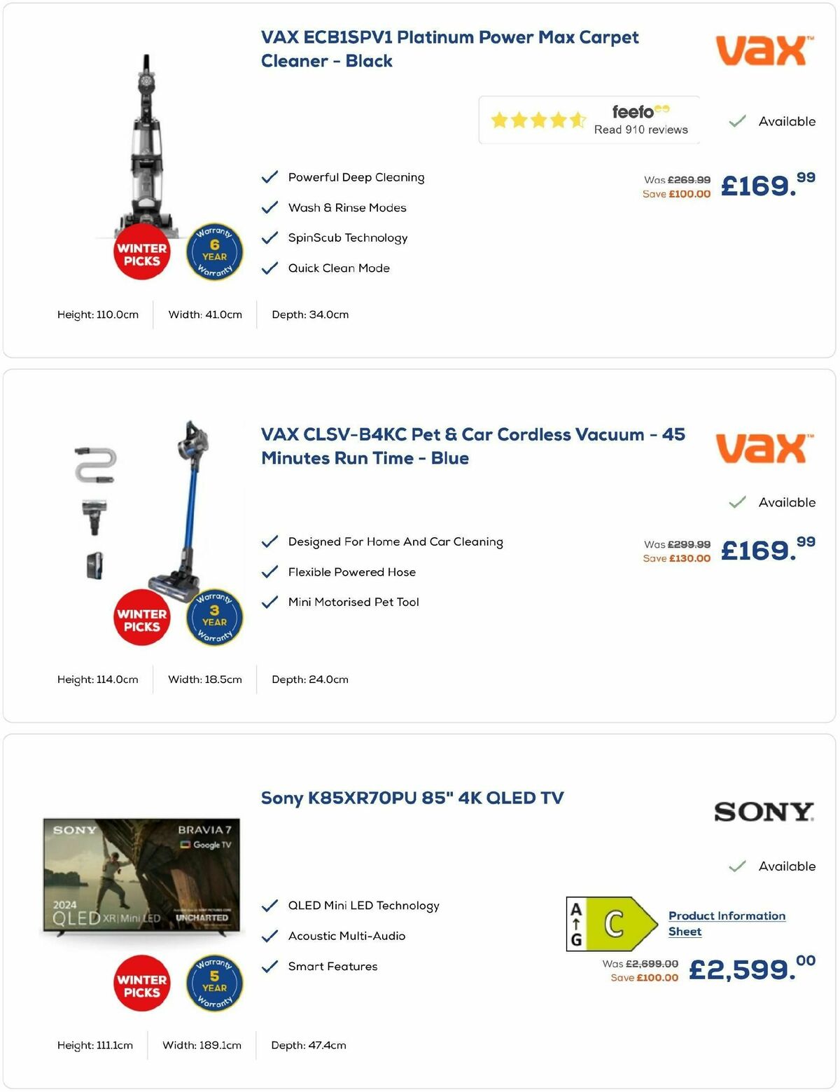 Euronics Offers from 27 December