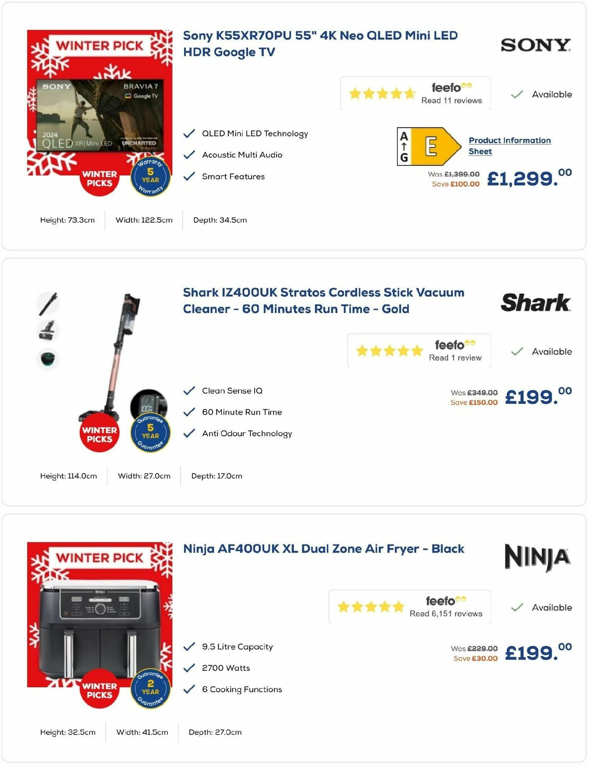 Euronics Offers from 27 December