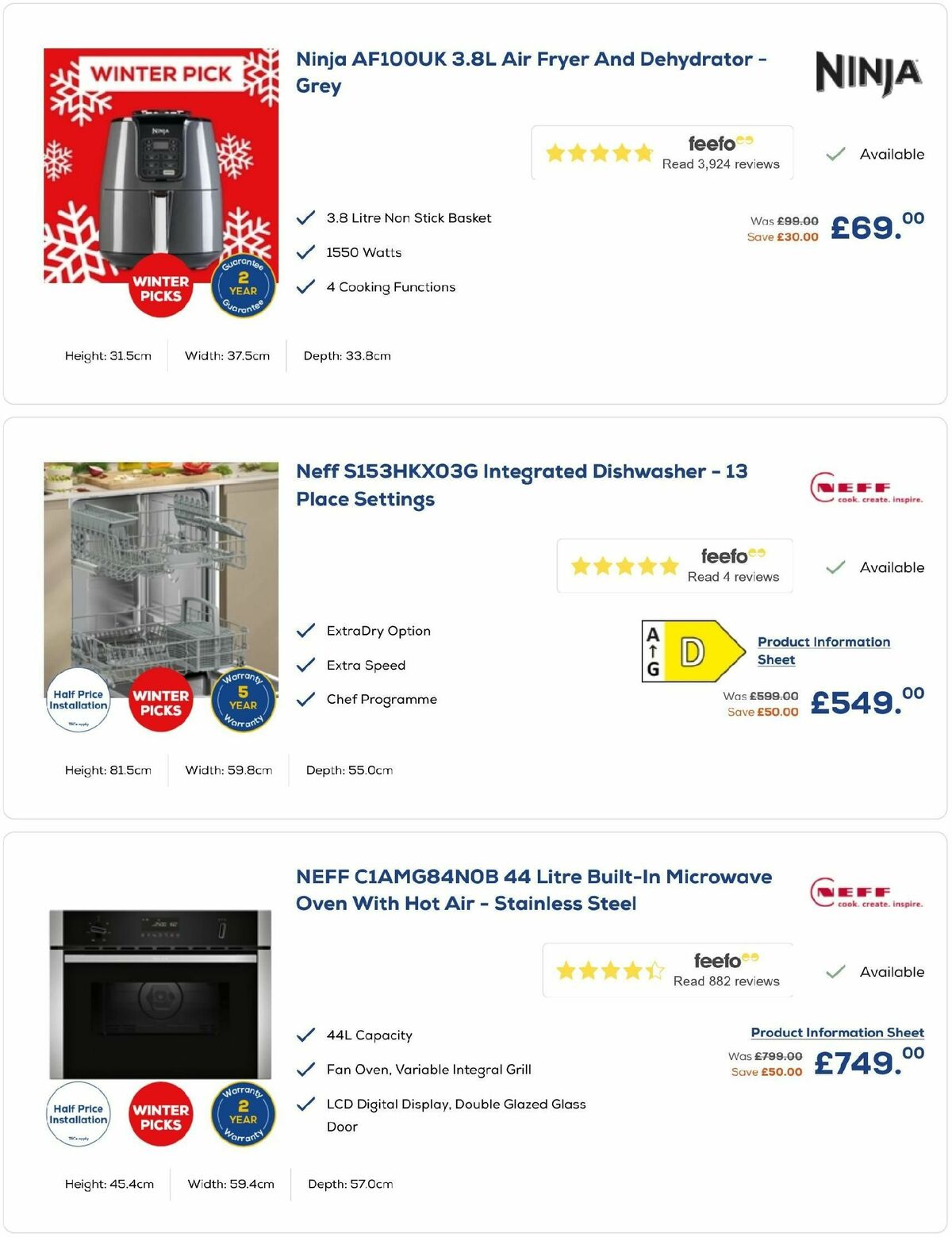 Euronics Offers from 27 December