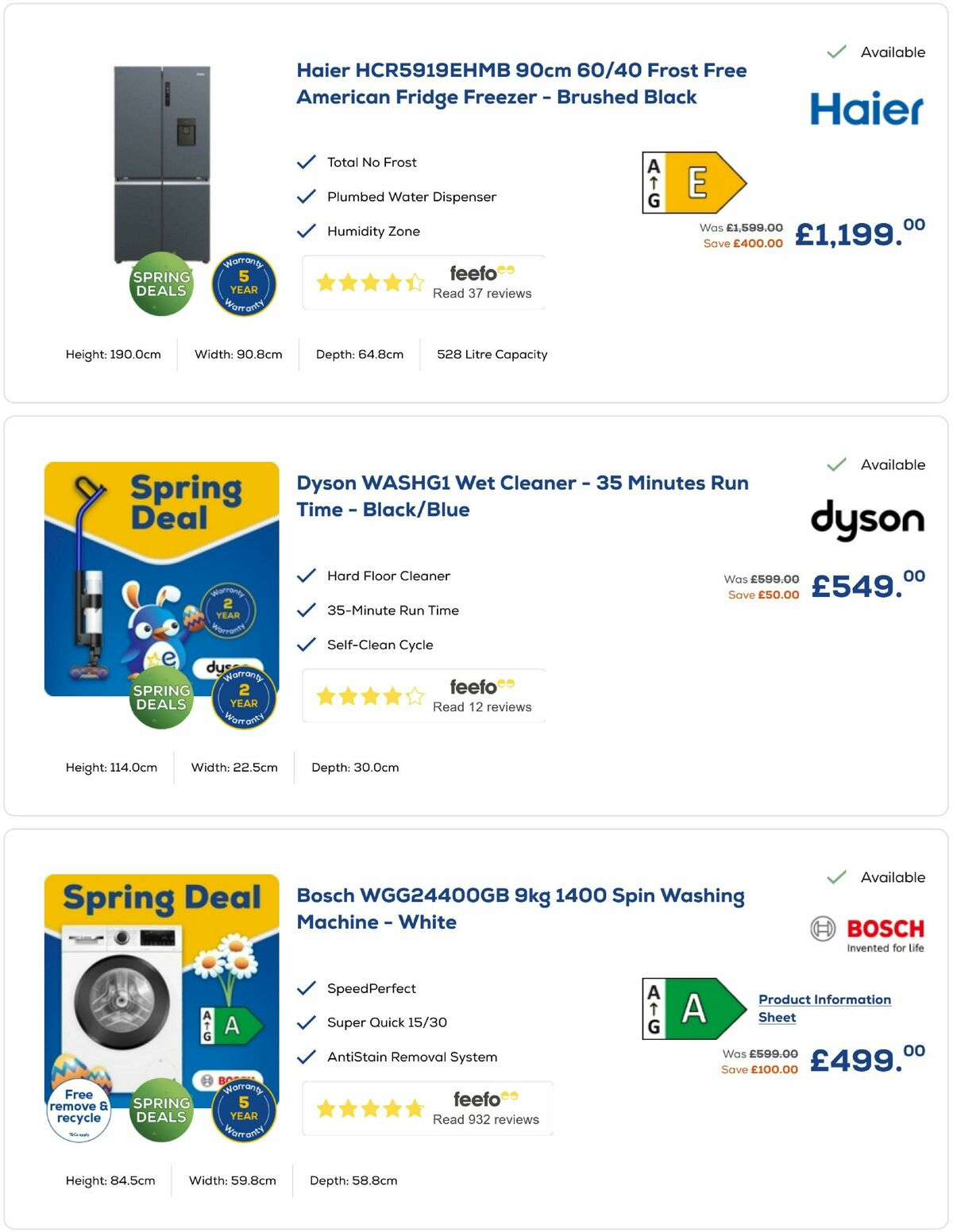 Euronics Offers from 30 March