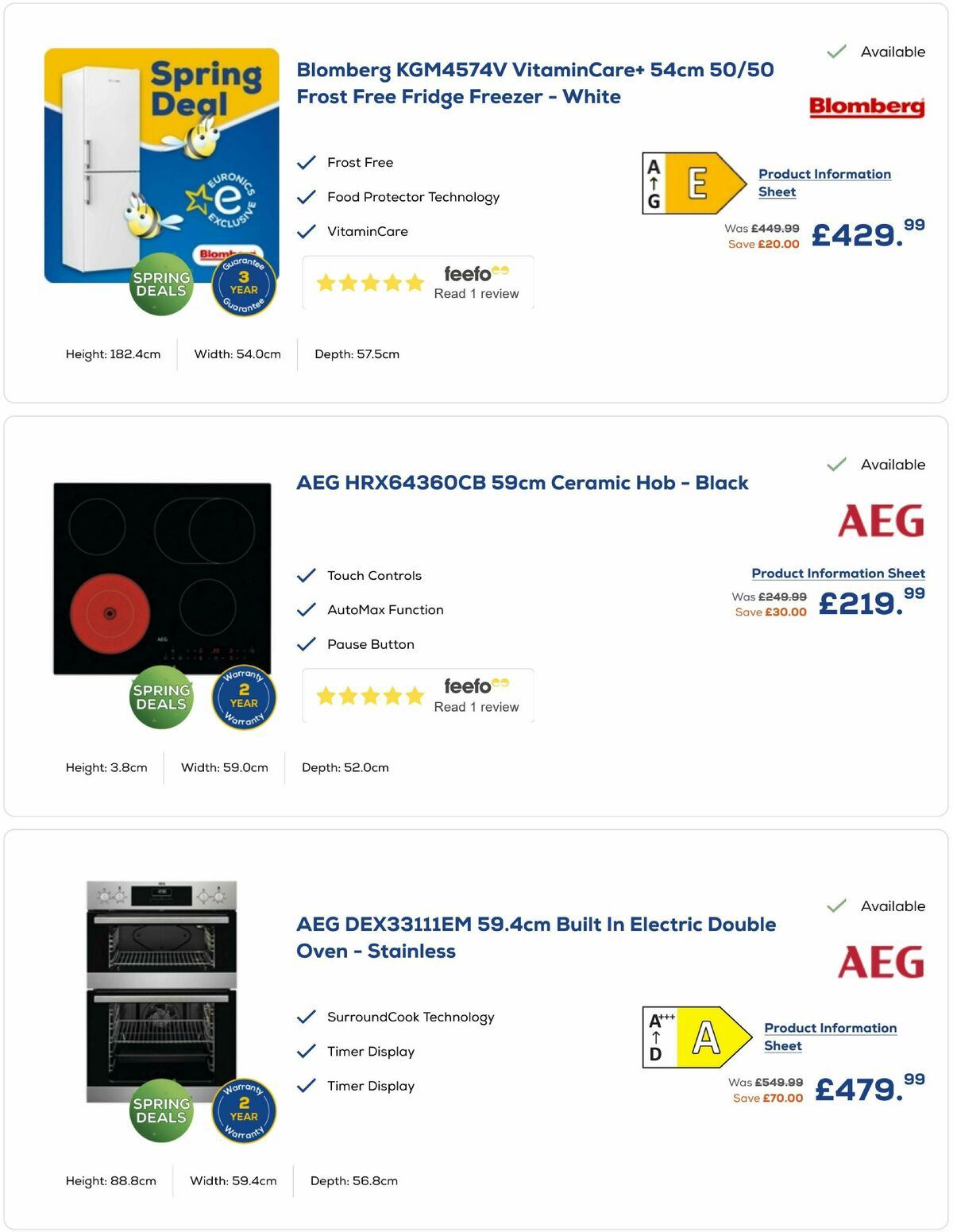 Euronics Offers from 30 March