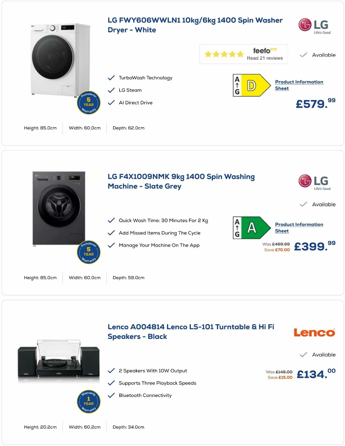 Euronics Offers from 30 April