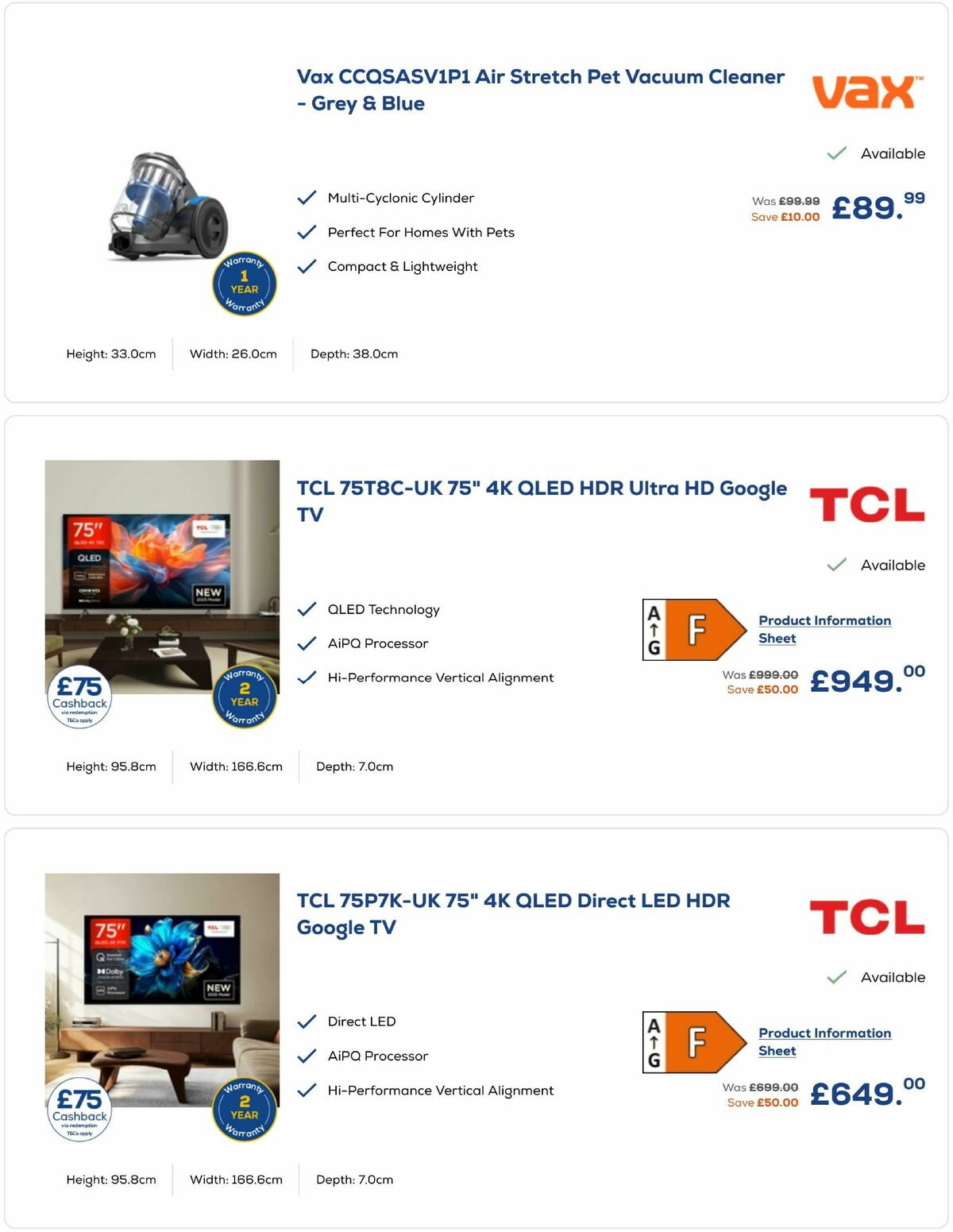 Euronics Offers from 30 April