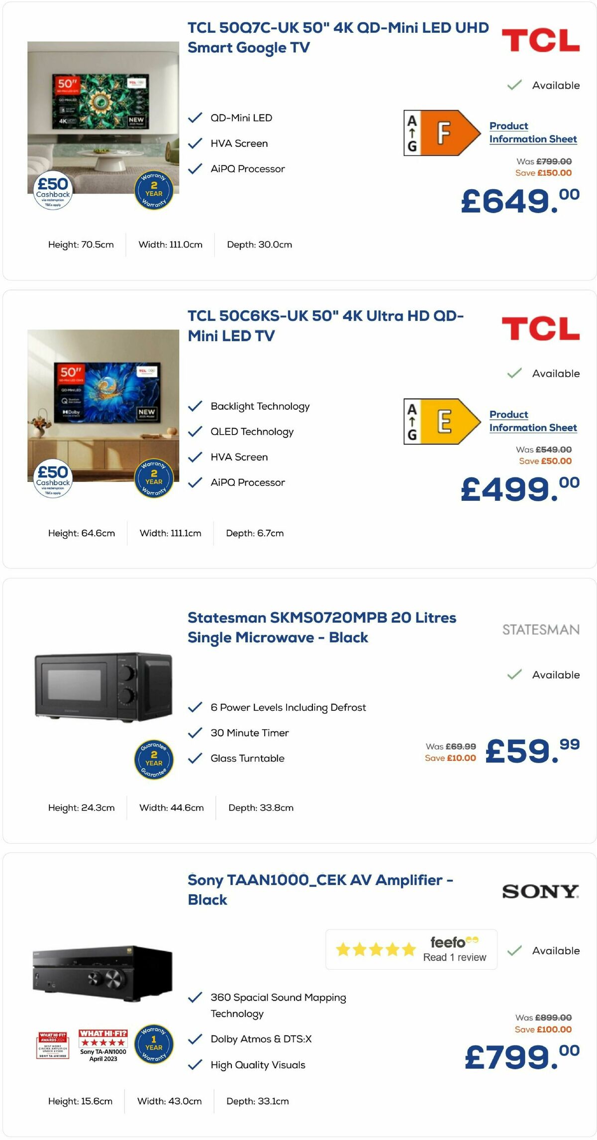 Euronics Offers from 6 June