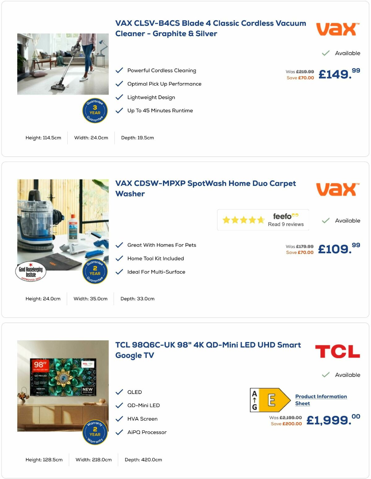 Euronics Offers from 12 July