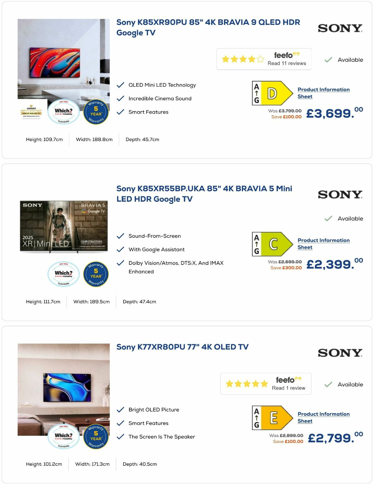 Euronics Offers from 27 August