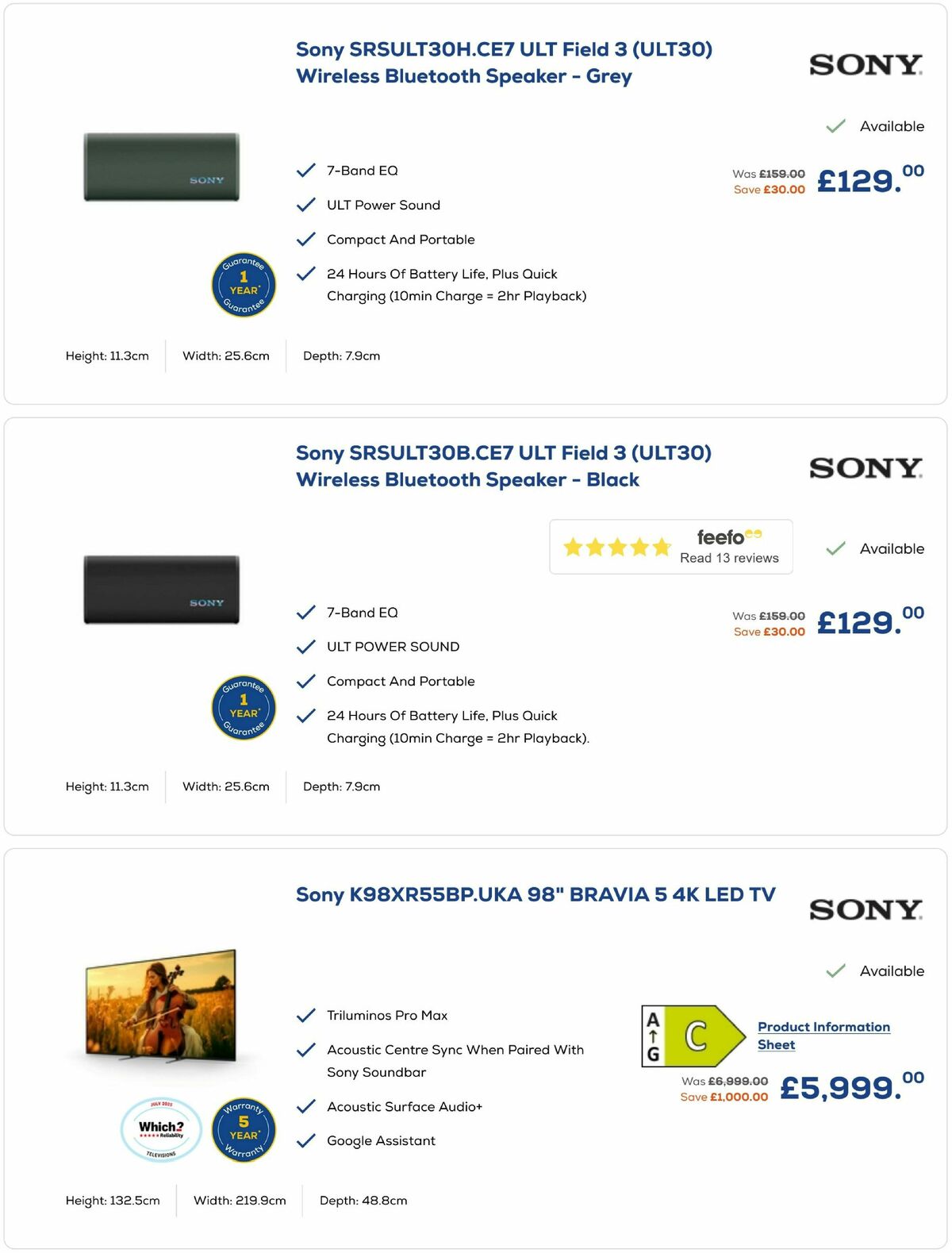 Euronics Offers from 27 August