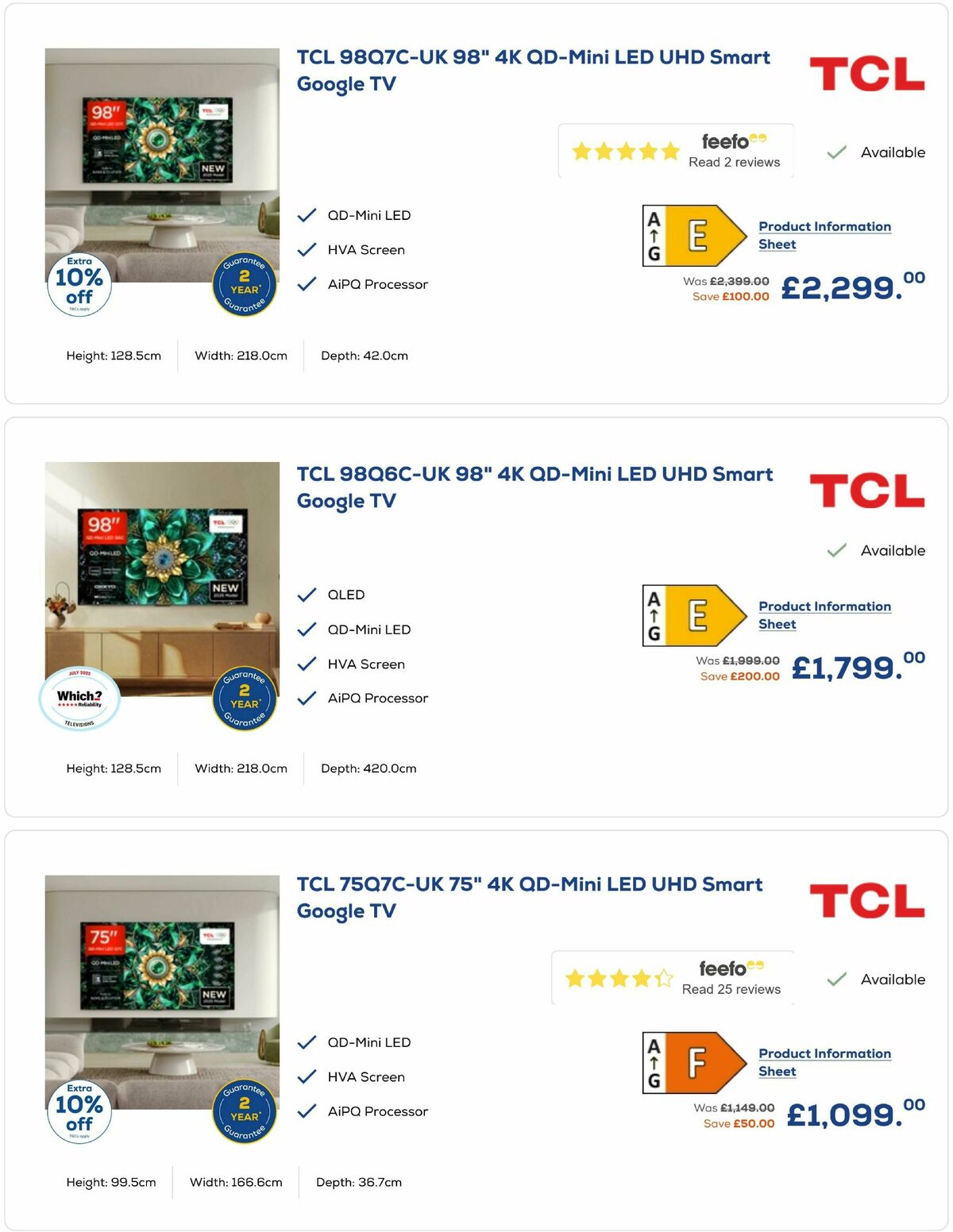 Euronics Offers from 26 September