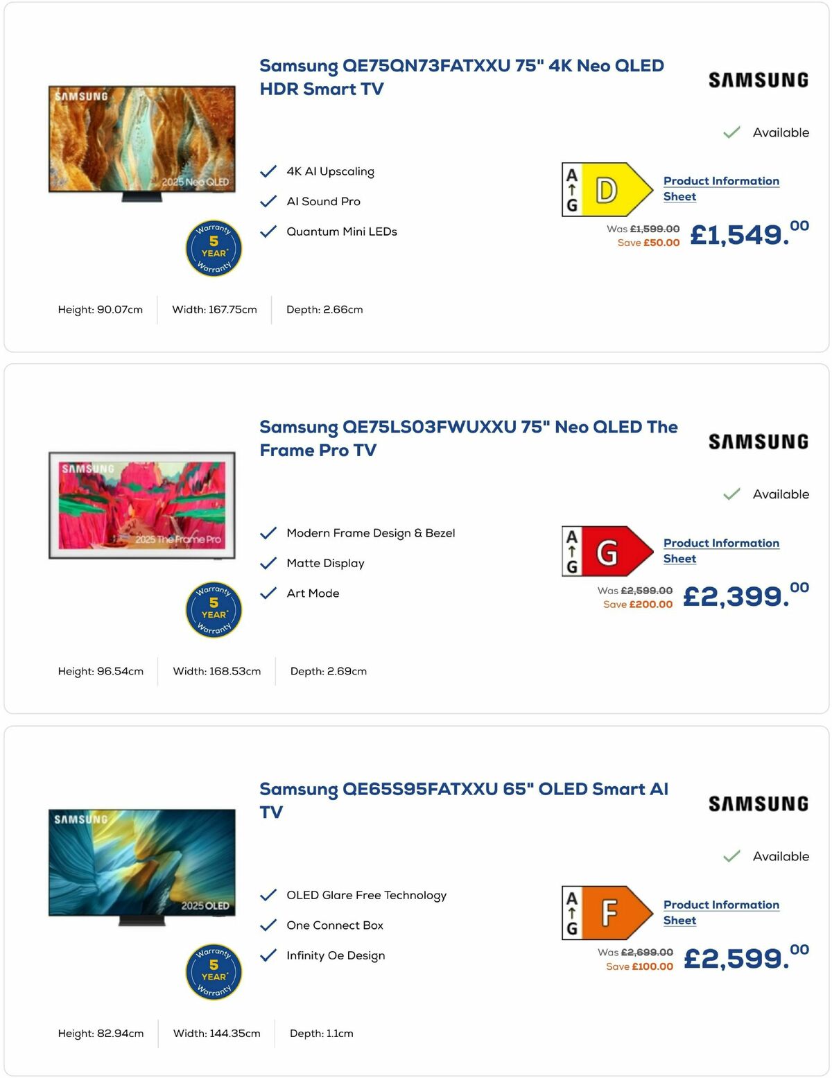 Euronics Offers from 26 September