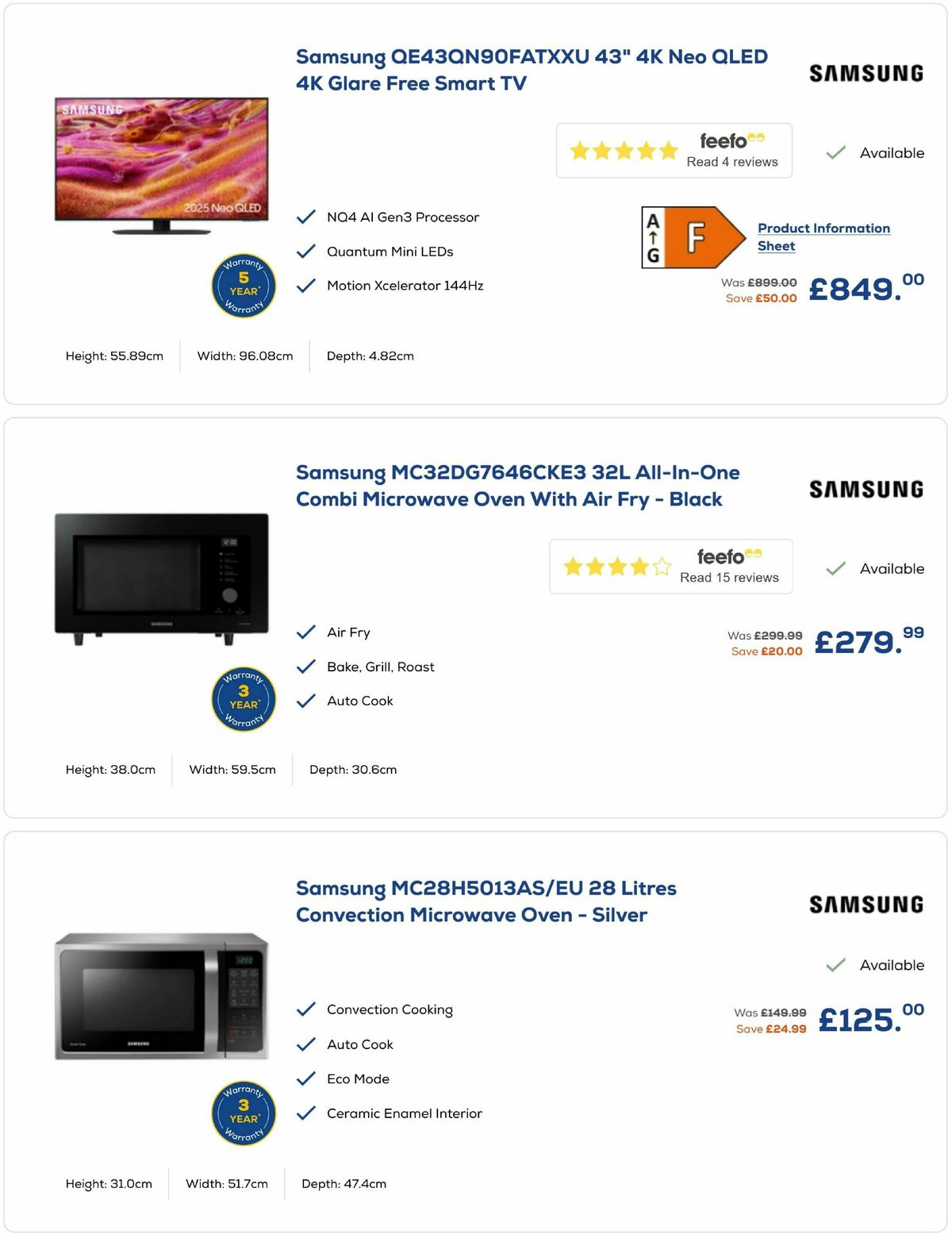 Euronics Offers from 26 September