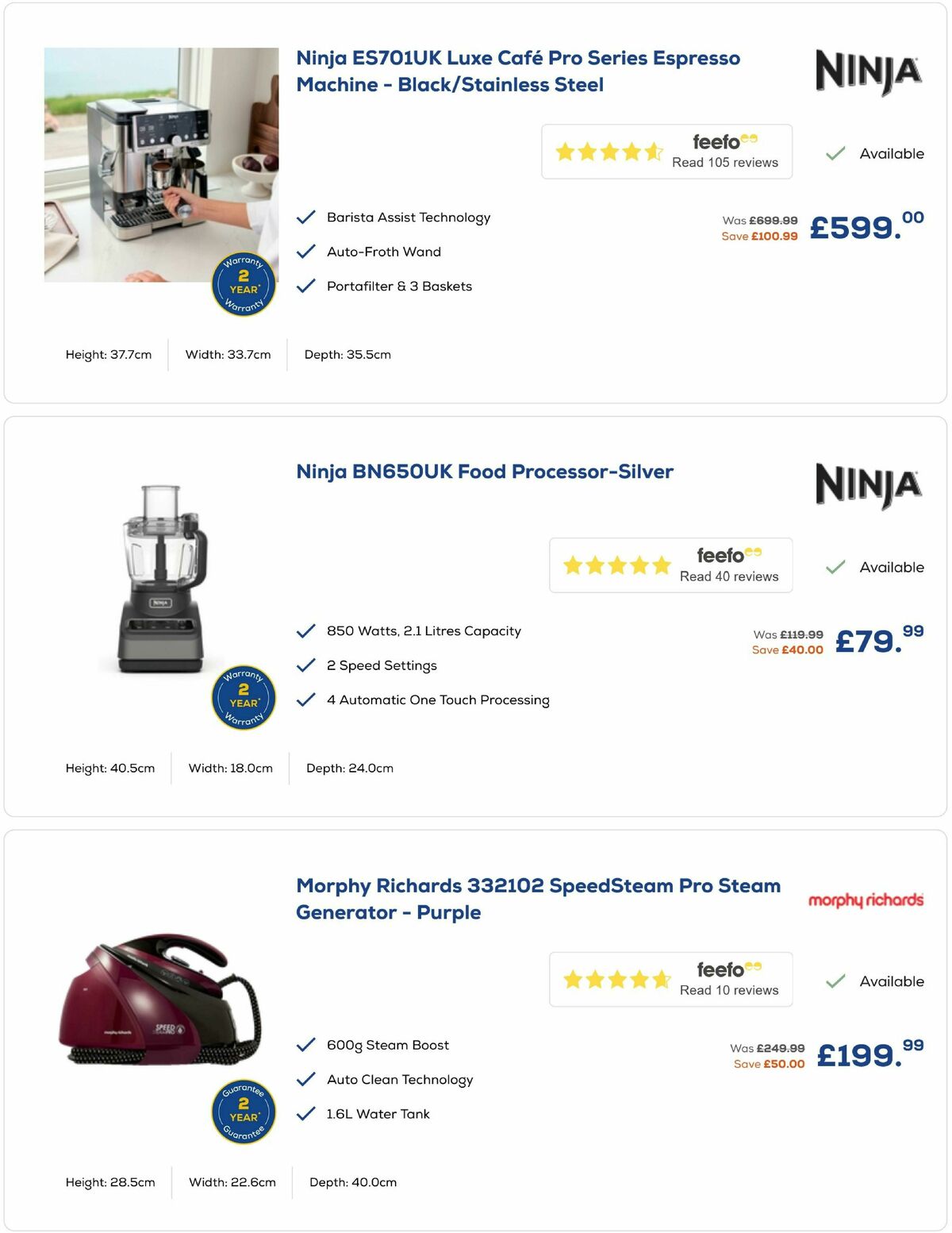 Euronics Offers from 26 September