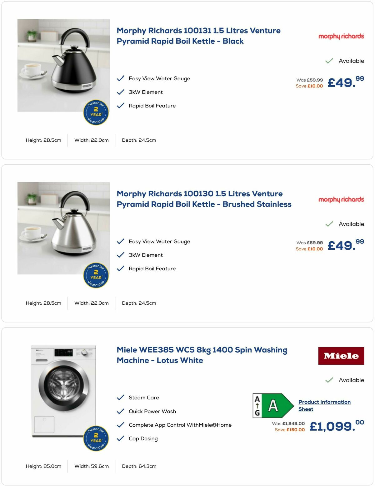 Euronics Offers from 26 September