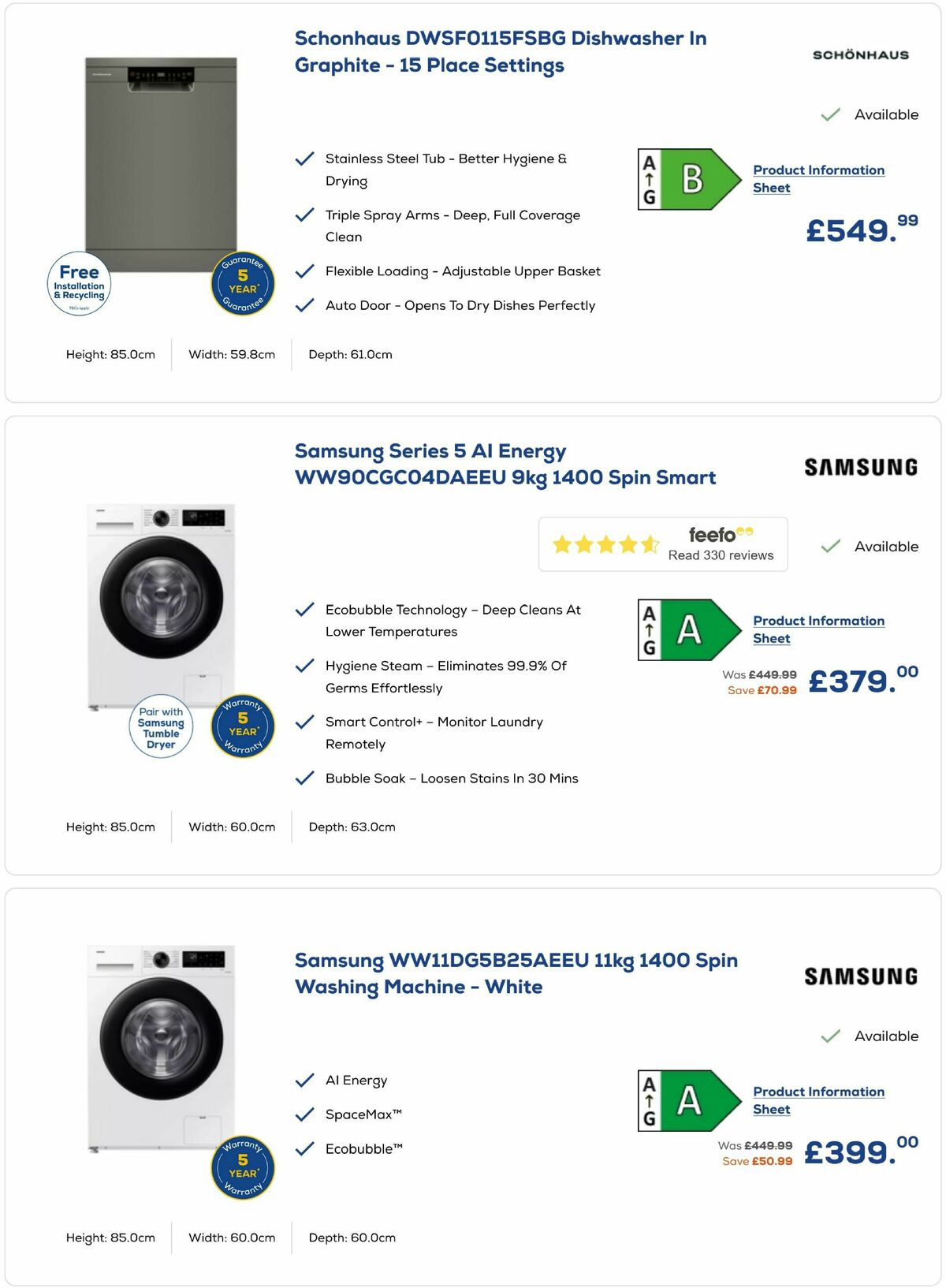 Euronics Offers from 26 September