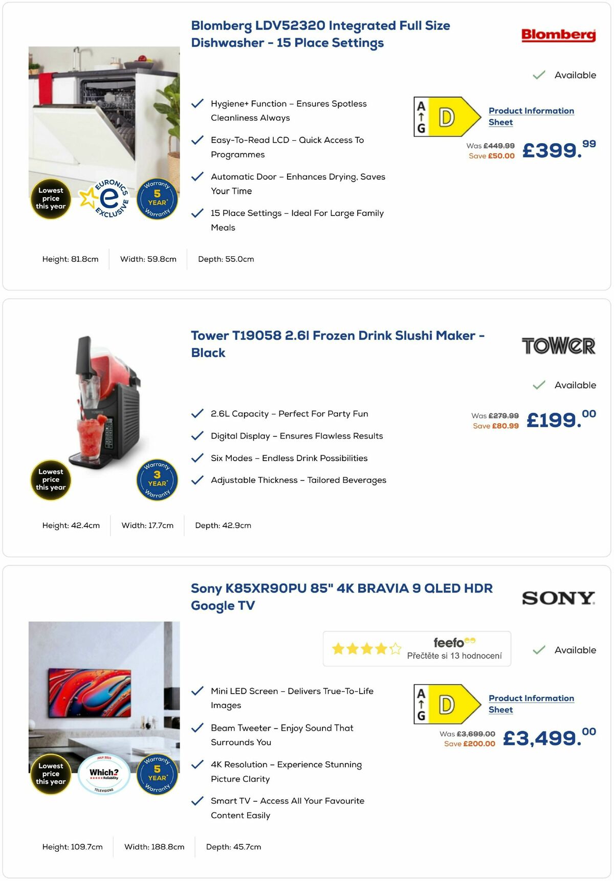 Euronics Black Friday Offers from 18 November