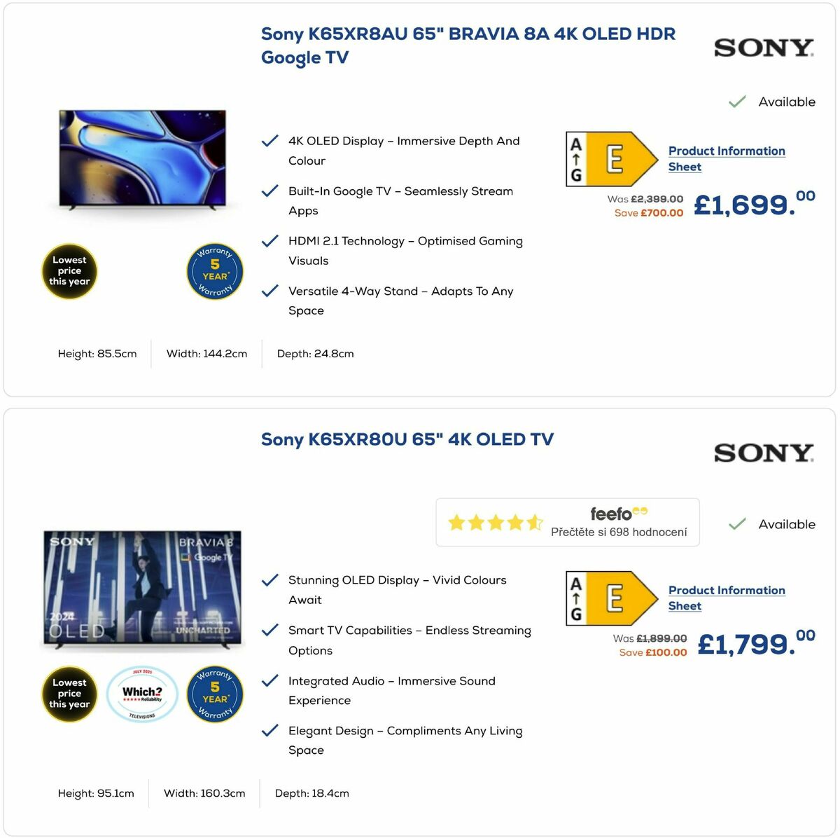 Euronics Black Friday Offers from 18 November