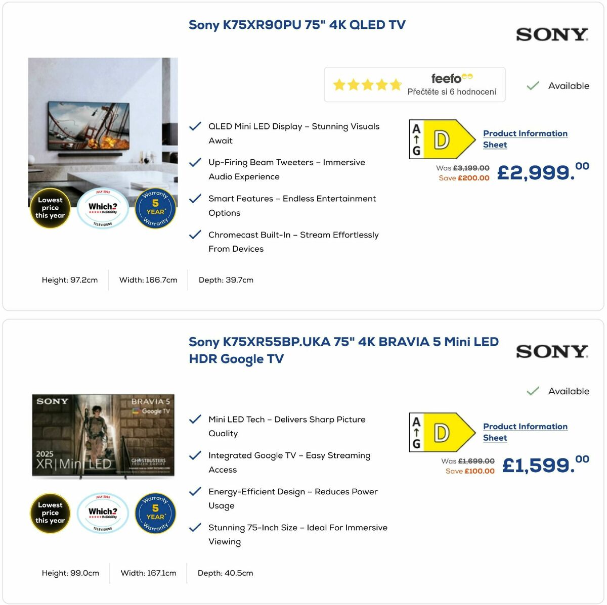 Euronics Black Friday Offers from 18 November
