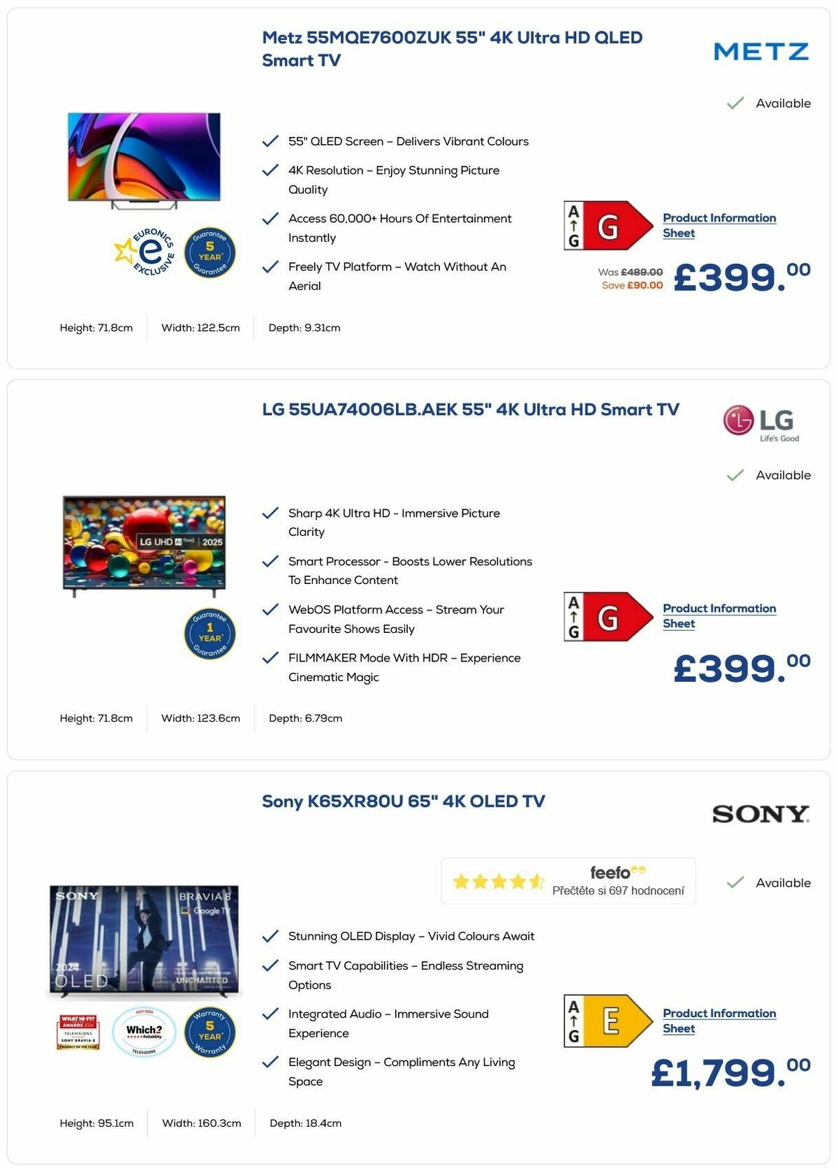 Euronics Offers from 3 December