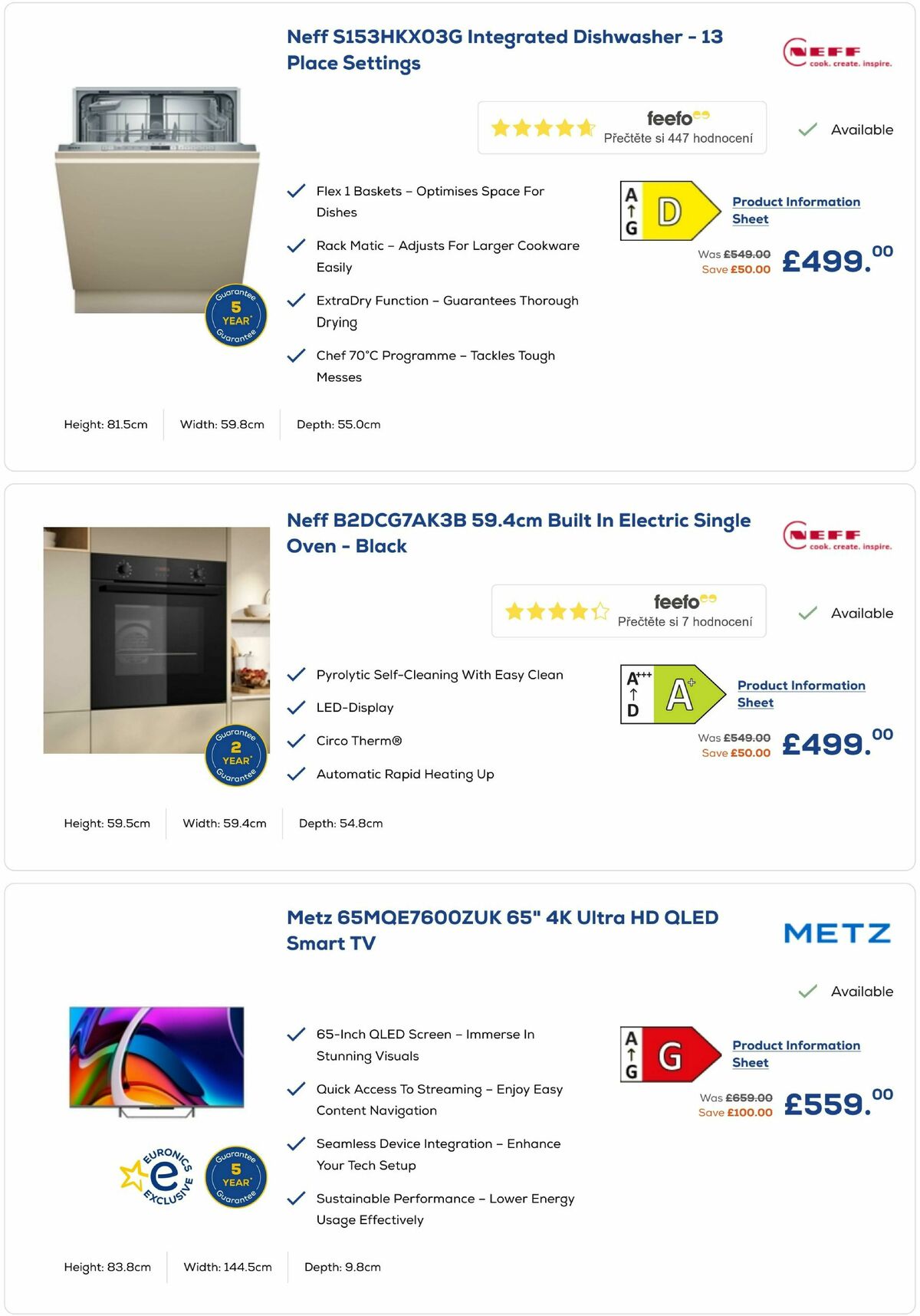 Euronics Offers from 22 December