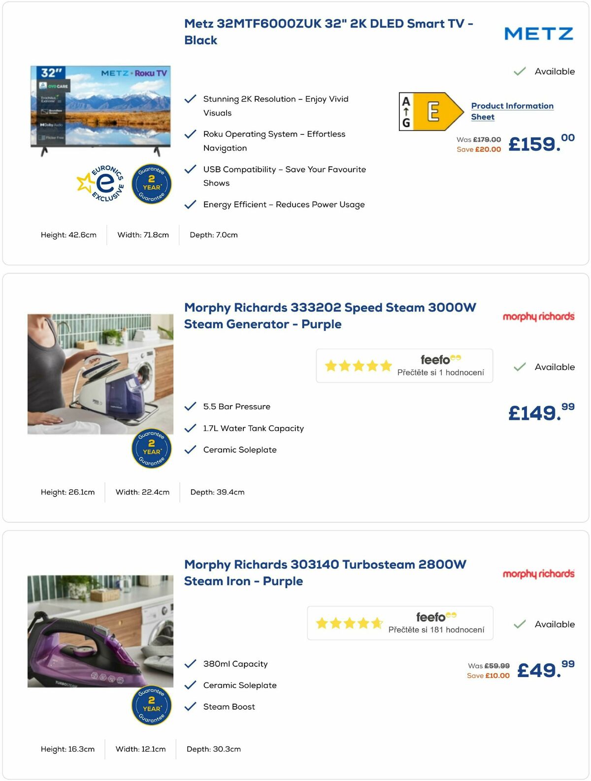 Euronics Offers from 22 December