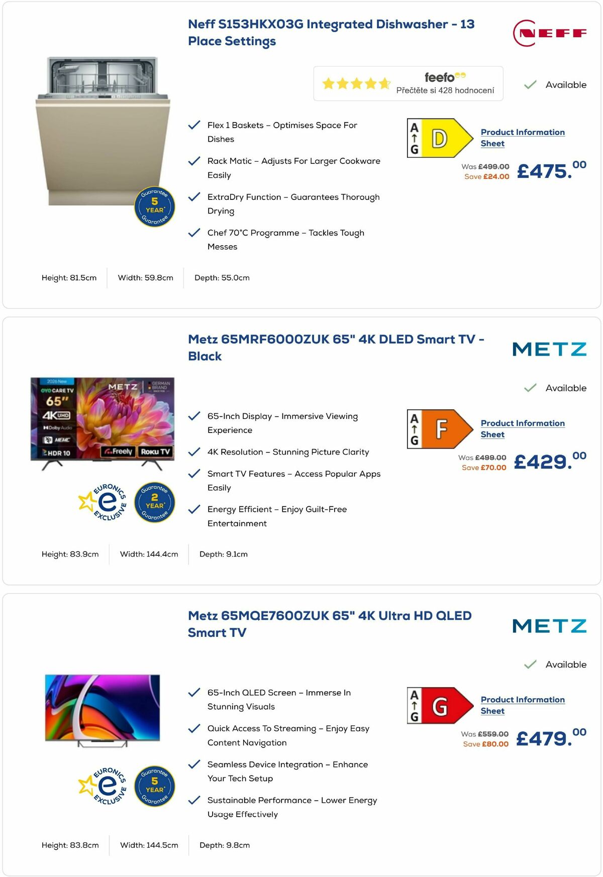 Euronics Offers from 4 February