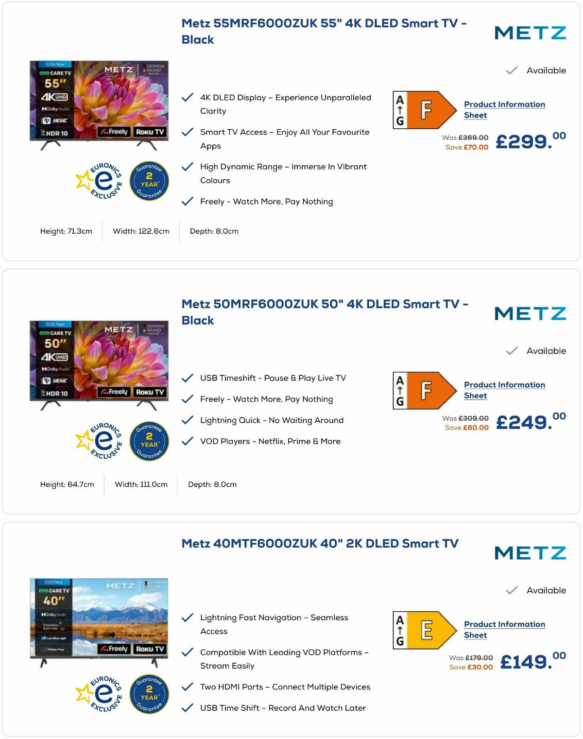 Euronics Offers from 4 February