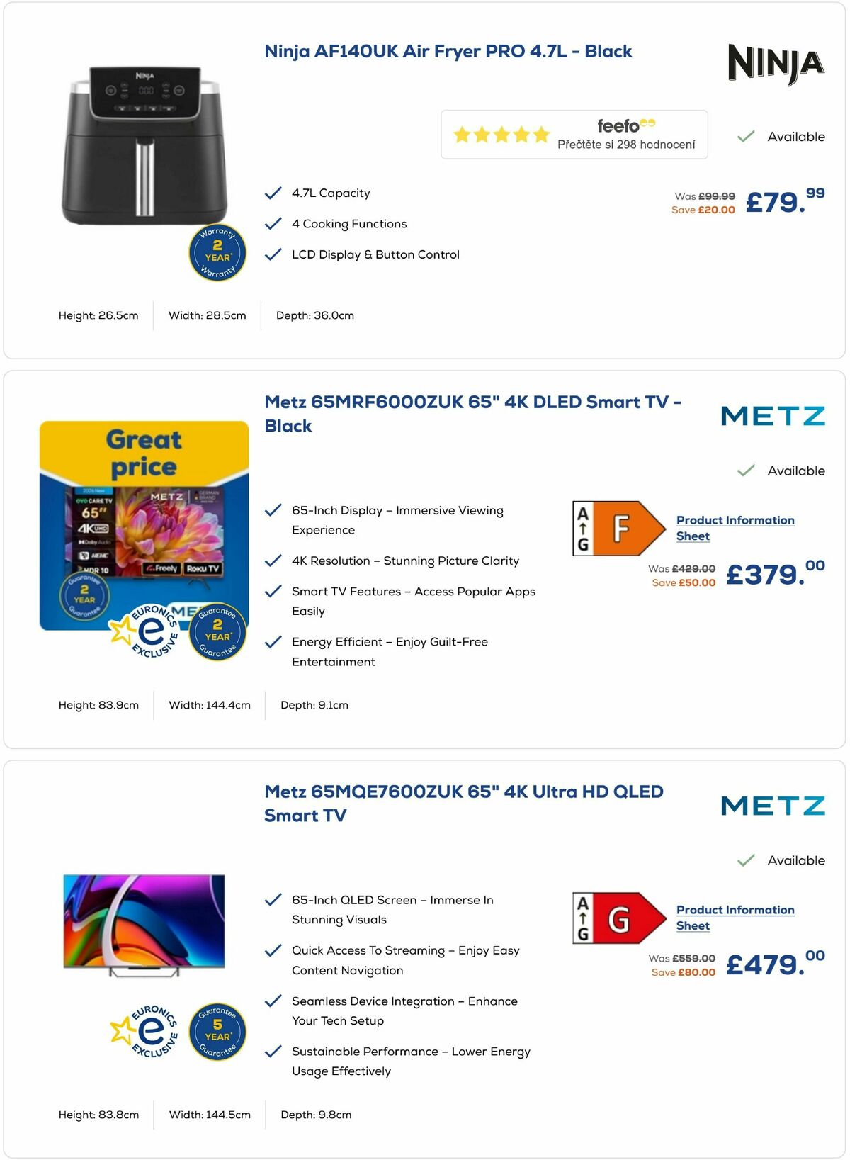 Euronics Offers from 26 February