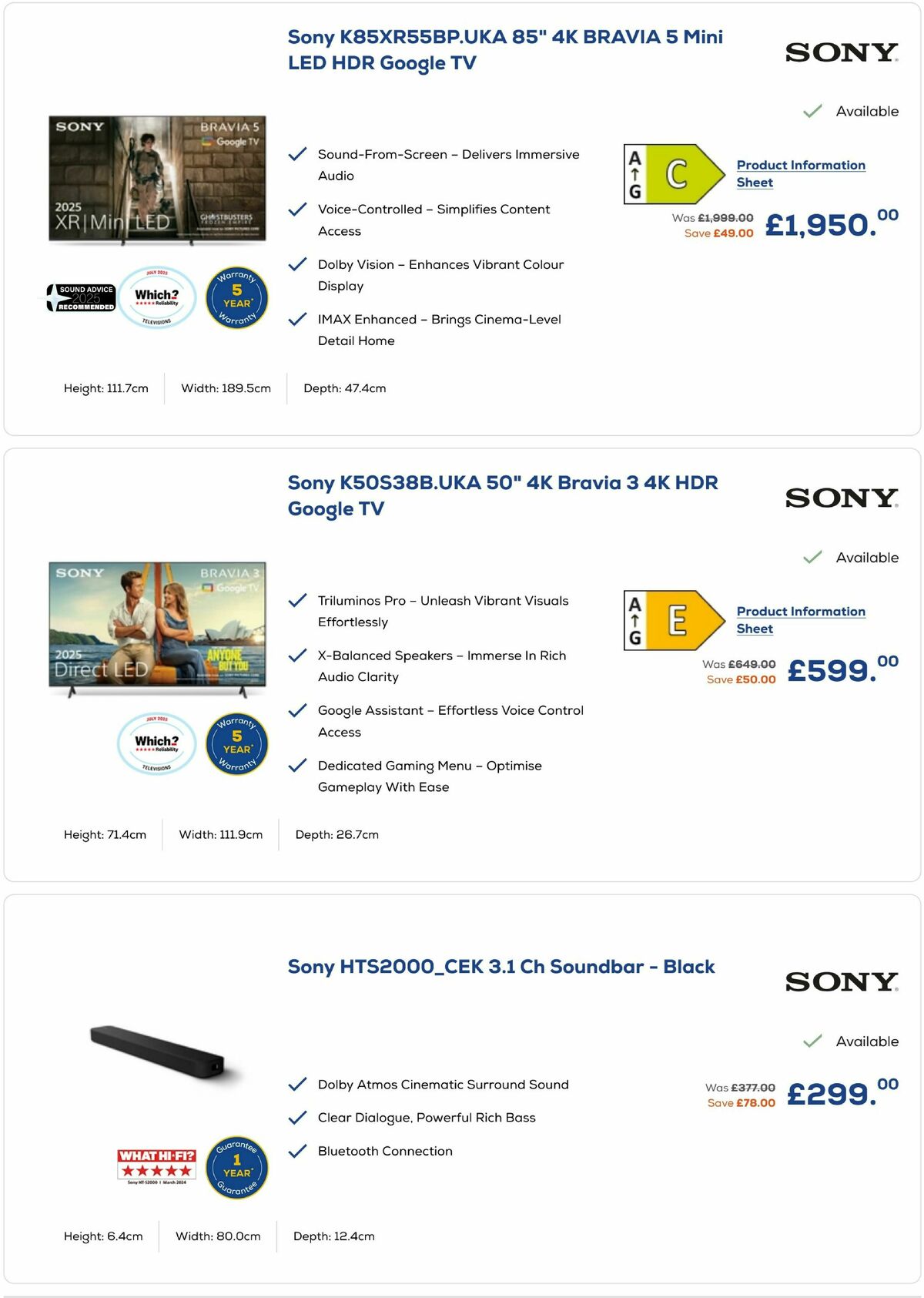 Euronics Offers from 19 March